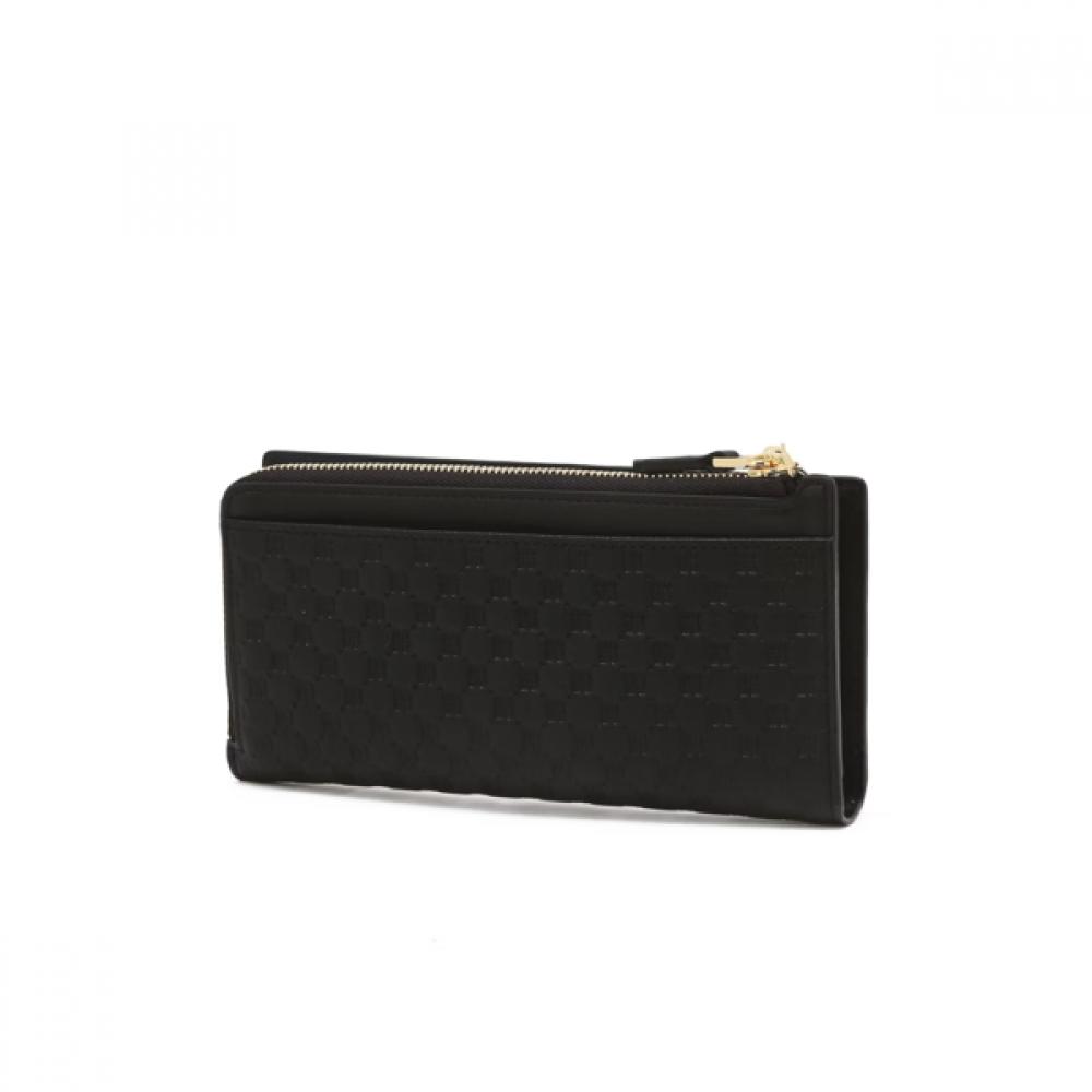 Daks Black Dd Logo Leather Slim 2fold Wallet Dcwa6e528bk