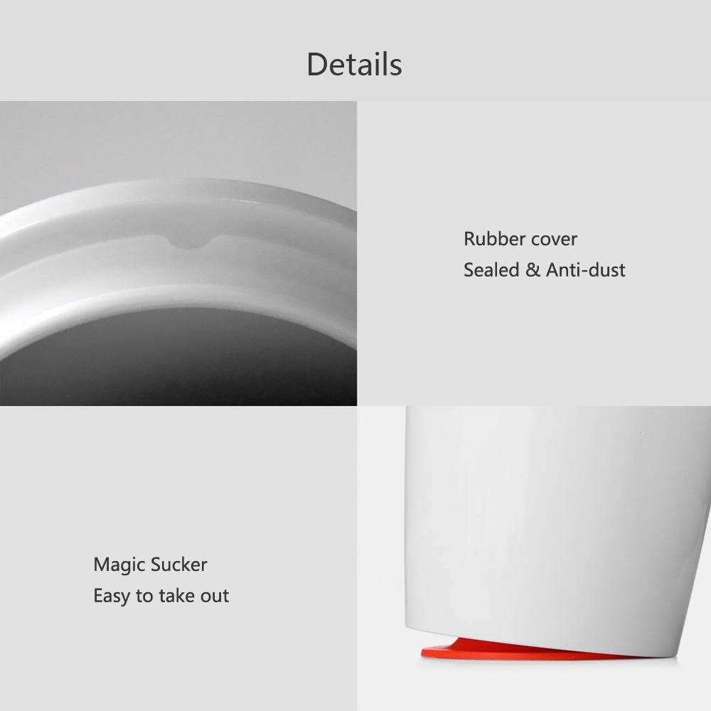 Fiu 470ml Elegant Non-fall Insulation Suction Water Tea Coffee Cup Mug White Innovation Magic