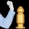 Gold Silicone 9.5cm Giant Dildo Butt Plug Fisting Supplies Sex Toys Big Dick Realistic Penis Strap On Cock BDSM