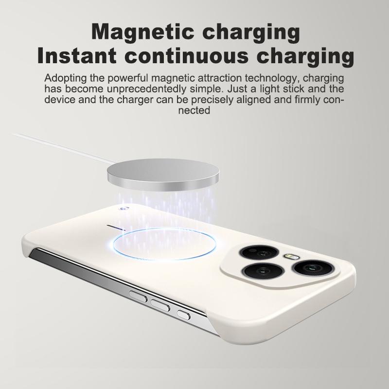 For Magsafe Frameless Magnetic Wireless Charging Phone Case For Honor 400 Pro Honor400Pro 5G Slim Hard Back Cover
