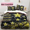 3D Печать Постельное белье с логотипом R-Rockstar Energy Комплекты Пододеяльник Наволочка Односпальный Двуспальный Queen Super King Размеры Комплекты