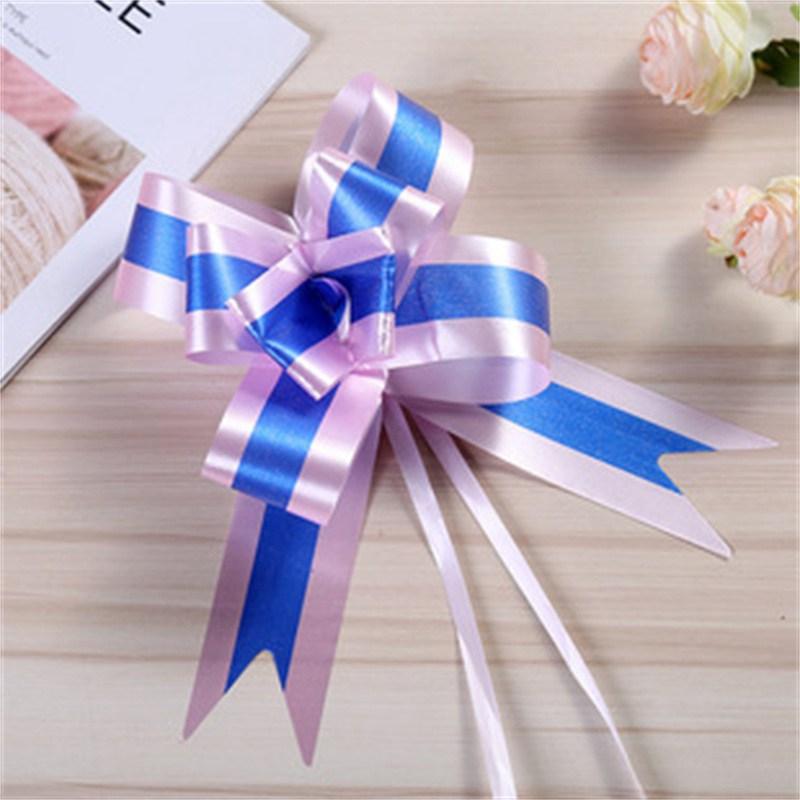 Bowknot Fruit Basket Bow Flower Wedding Ribbon Wedding Ribbon Handle Decorative Handmade Car Door