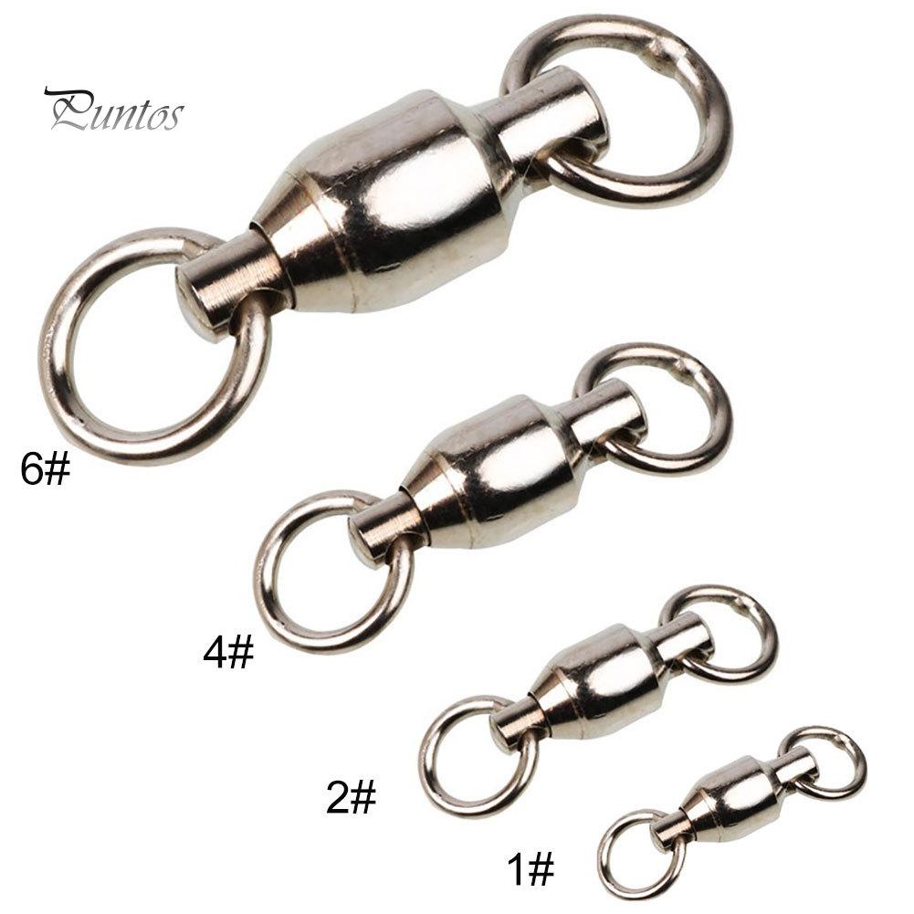 Puntos 30 шт. из нержавеющей стали, вертлюги для рыбалки, шарикоподшипники, роликовые кольца, разъем для крючка
