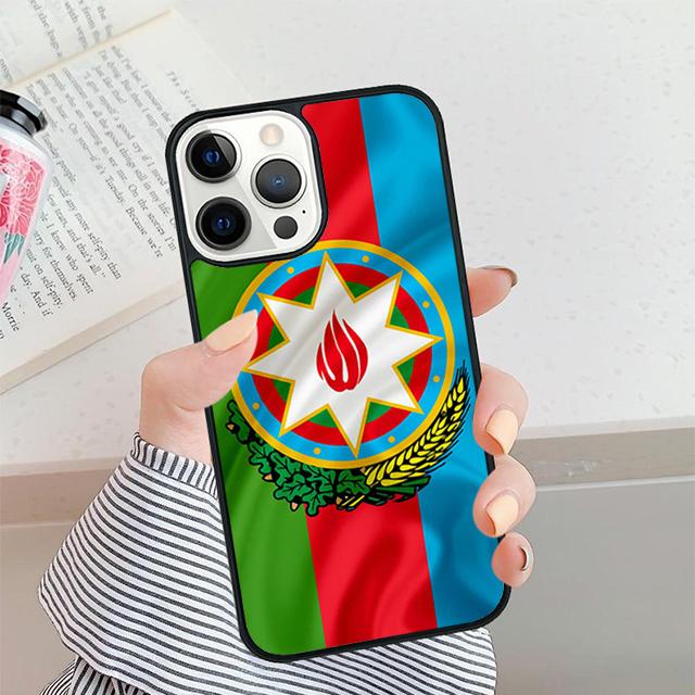 Чехол для телефона с флагом Азербайджана для iPhone 17 Air 15 16 11 12 13 14 Pro Max Чехол для iPhone 17 Air Max Plus coque Fundas