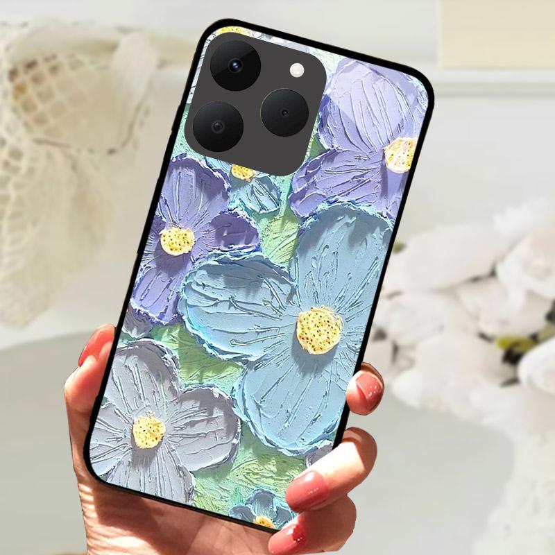 Чехлы для телефона Realme 15T 5G Задняя крышка Fundas Закаленное стекло Ударопрочный чехол Для Realme15T RMX5111 Оболочка Coque Capa Бампер