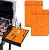 2pcs BBQ Silicone Griddle Tools Mat for Blackstone,Spatula Mat with Drip Pad Grill Mat,Side Shelf Mat for Blackstone