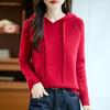 Women's Cashmere Sweater Qinghe Cashmere 30% Cashmere 70% Wool Autumn and Winter Pullover Warm and Fashionable