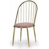 Chair - GIFT DECOR - 23458 - Polyester - Metal - Pink - Set of 2