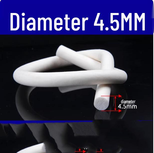 Круглый шнур из силиконовой пены - Термостойкая уплотнительная лента (2/3/4/5/6/7/8/9/10 мм)