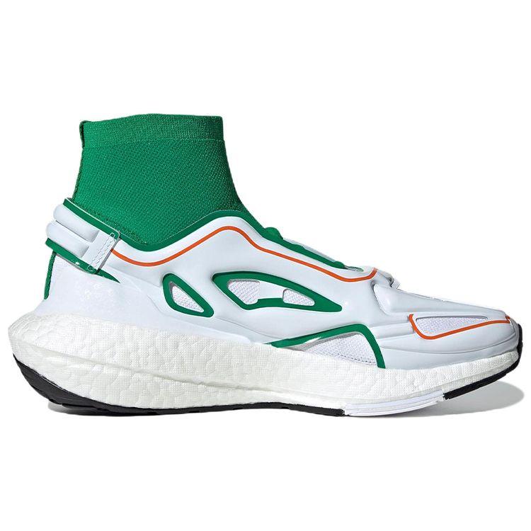 Stella McCartney X Adidas  UltraBoost 22 Green White Women Sneakers Cloud-White Semi-Impact-Orange GX9866