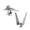 Metal Earth Fascinations Star Wars Imperial Star Destroyer Et Kylo Ren's Command Shuttle Puzzle 3D En Métal