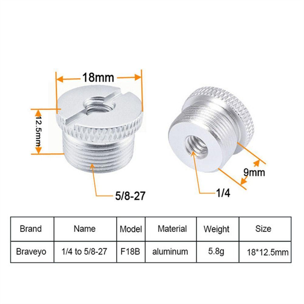 Адаптер штатива Крепление микрофона Винты-переходники Винт Гайка Адаптер стойки для микрофона Фотография