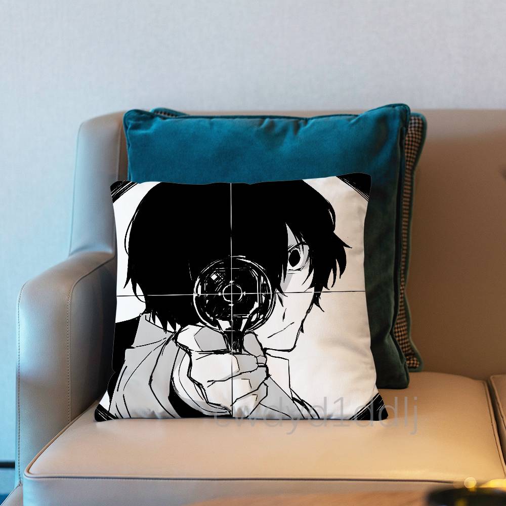 B-Bungo Stray D-Dogs Dazai Pillow Case Cover Square Sofa With For Pattern Comfortable Cushion Suitable Of Room