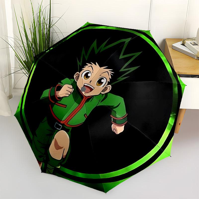 1PC Hunter X Hunter, Gon Freecss Print Umbrella, Featuring Automatic Folding, And Shielding. This Sturdy And Durable Umbrella with Eight Ribs Is Conve
