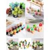 1:12 Dollhouse Miniature Mini Potted Plant Dollhouse  Fairy Garden Miniature Flower Plant Diy Dollhouse Accessories