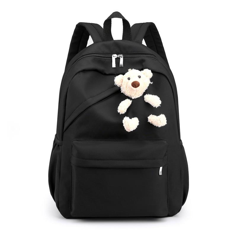 Школьная сумка женская корейская версия рюкзак для старшеклассников рюкзак для девочек-знаменитостей в стиле интернет-медведя, нейлоновый дорожный рюкзак большой емкости