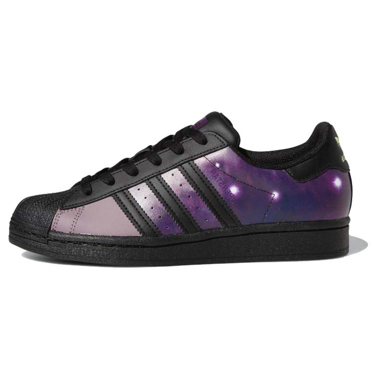 adidas Оригинальные Superstar Низкие Детские Скейтбордические Кроссовки Звездное Небо Подростки FW2644