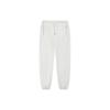Li Ning Sports Lifestyle Solid Color Tapered Knit Joggers Women Joggers White AYKS344-2
