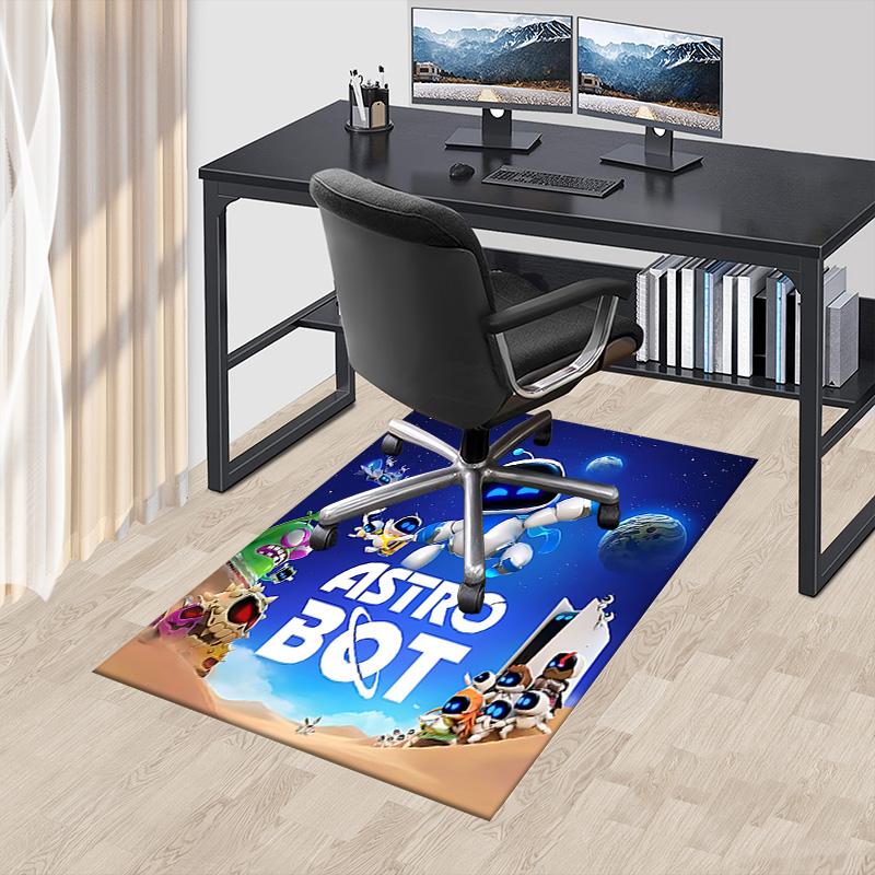 1pc Astro Bot Adventure Carpet for Playroom Bedroom Living Room Sofa Home Decor,kids Game Area Rug Non-slip Floor Mat Y72313