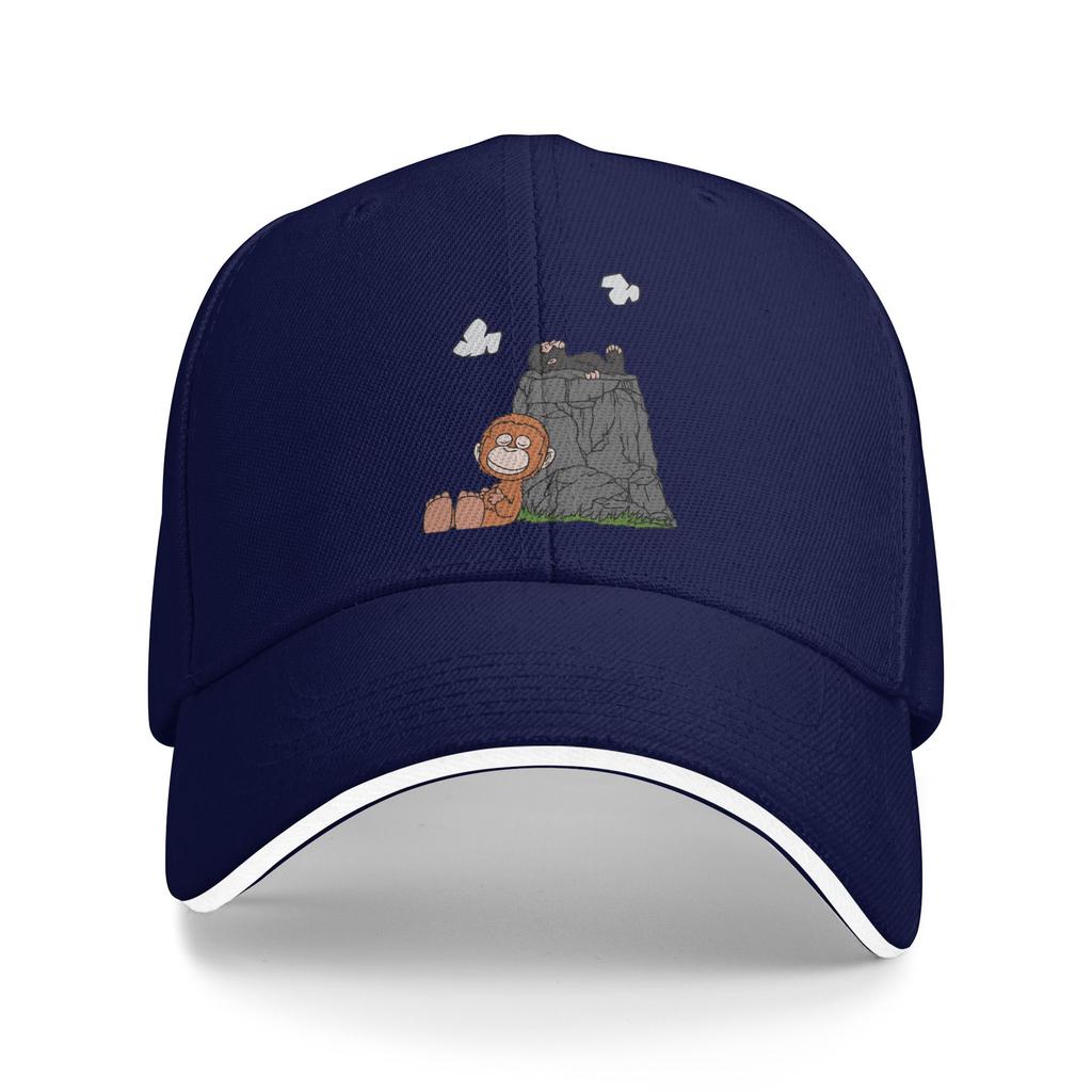 Monkey Punch Sun Baseball Cap Spring Women Unisex  Print Trucker Hat Adjustable Casual Outdoor Sport Snapback Cap