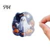 Decorative Car Rearview Mirror Pendants Halloween Ghost Keychain, Spooky Pumpkin Keyring Pendant, Holiday Themed Party Supplies Cute Heart Bag