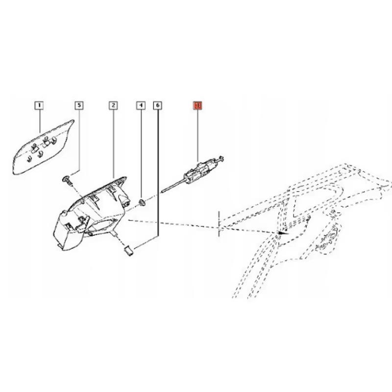 Мотор замка лючка бензобака 8200312600 для Nissan Renault Carbine