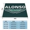 EL Plan Fernando Alonso Aston Martin Blanket Formula One Racing Flannel All Season Super Warm Throw Blankets For Car Bedspread