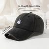 Embroidered Coffee Cup Baseball Cap Hip Hop Sun Hat Retro Distressed Baseball Cap  Unisex