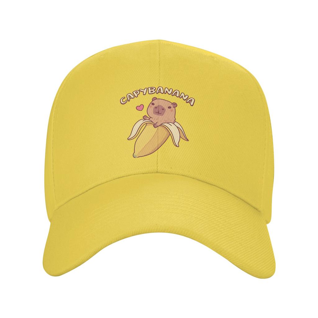 Cute Capybara In Banana Capybanana Casual Baseball Cap Summer Trucker Hat Hot Sale Hats UnisexTeens Fashion Baseball Caps