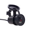 Motorcycle USB Charger Adapter and Power Switch Waterproof Smart Charging Port for IPhone Samsung GPS, Etc.