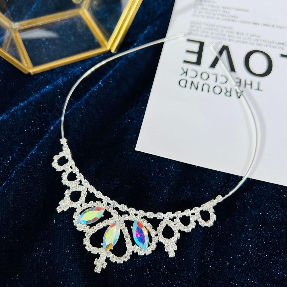 Аксессуары на день рождения Корона принцессы Ободок Украшения для волос Хрустальная корона Новая тиара со стразами