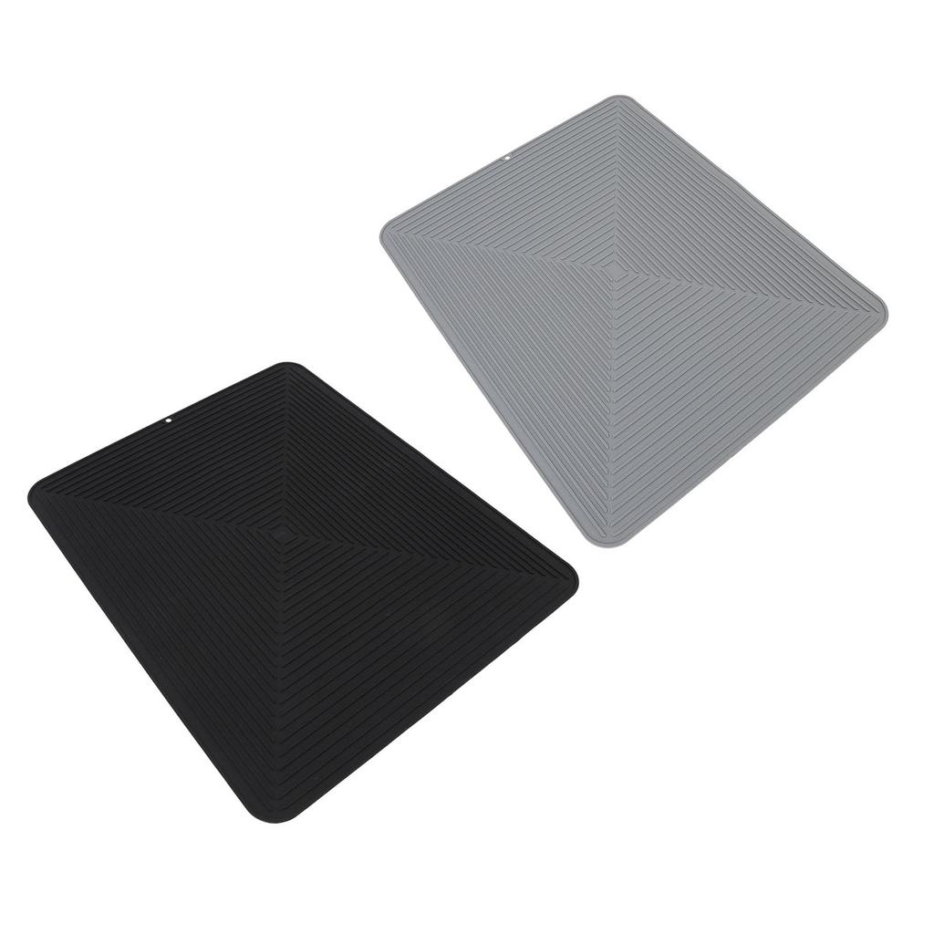 Силиконовый коврик для сушки посуды, защитный коврик для столешницы, теплоизоляция, нескользящая дренажная прокладка для кухонной стойки