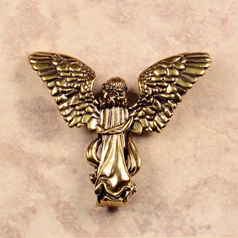 Винтажная статуэтка ангела Купидона из латуни, благословенные медные фигурки Купидона любви, ручная работа, милые фигурки ангела-хранителя