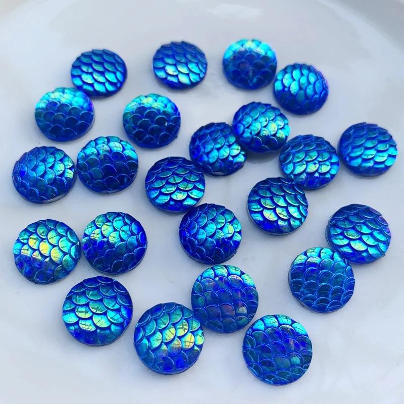 80 шт. Круглые АБ смола кристалл Чешуя плоская спинка Стразы скрапбукинг Свадебное украшение скрапбукинг DIY аксессуары