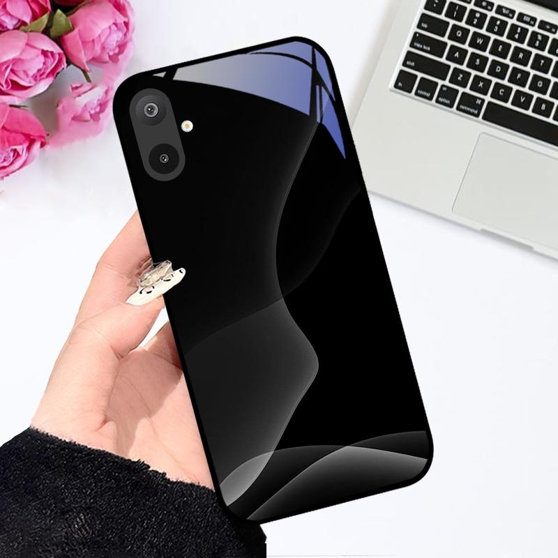 Роскошный чехол из закаленного стекла для Samsung A06 A16, жесткий чехол-крышка из ПК-стекла для Samsung Galaxy M06 F06 M16 F16, противоударные чехлы