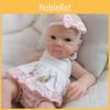 Силиконовая кукла 8 дюймов Розовое кружевное платье с реалистичными чертами лица для праздничного подарка