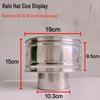 Windproof Stainless Steel Chimney Rain Cap for Wood Stove Exhaust