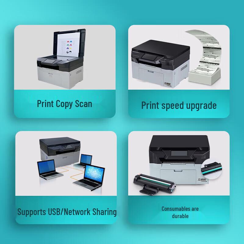 LANXUM GA7220n A4 Monochrome Multifunction Laser Printer CN plug (adapter included)