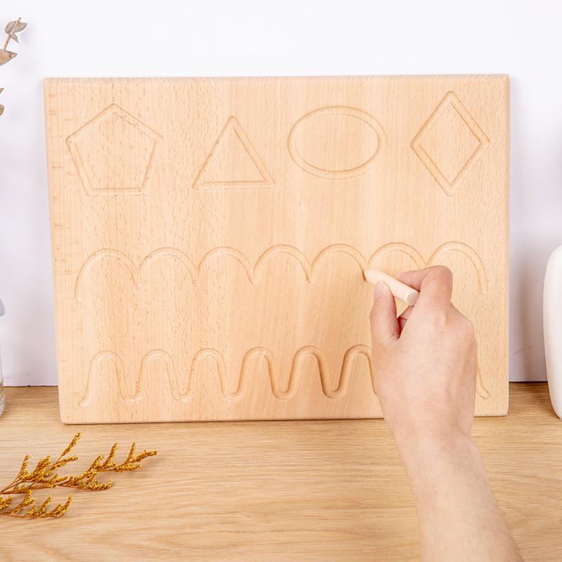 Деревянная азбука и цифры, пазл-доска для дошкольного образования и тренировки почерка