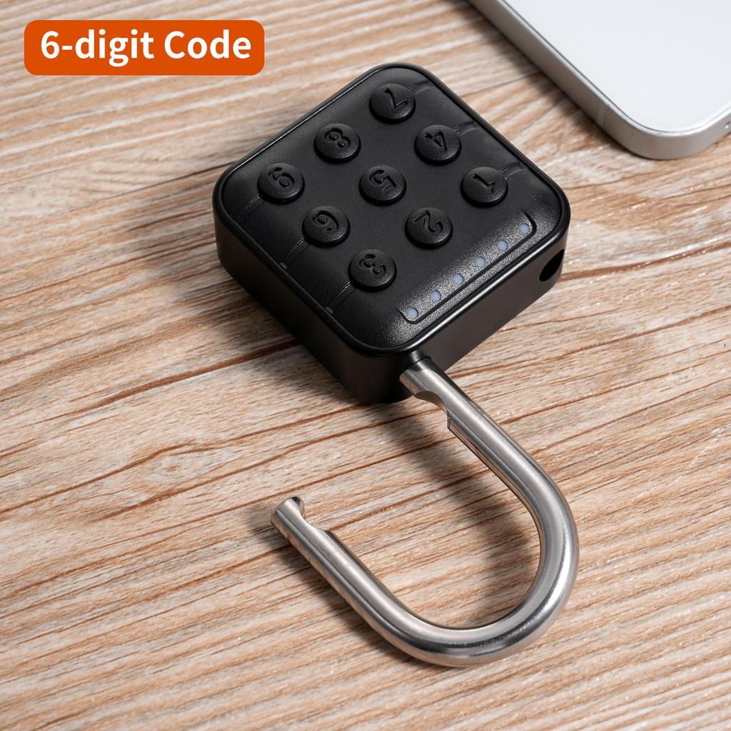 Combination Lock for Locker 6 Digit Waterproof Smart Code Padlock for Outdoor Use Combo Padlock for