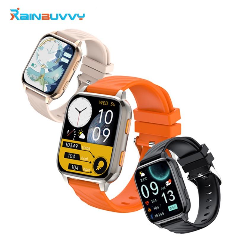 Умные часы Rainbuvvy FW12, 1,85 дюйма, TFT-дисплей 240x280, BT5.2, Bluetooth, вызовы, IP68, водонепроницаемый, поддержка нескольких спортивных режимов, 300 мАч, длительный режим ожидания