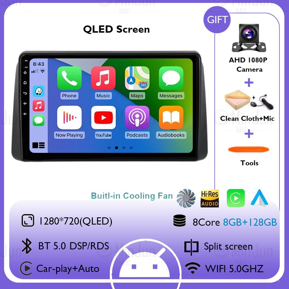 Для Chrysler 2011 - 2015 Grand Voyager 5 Car Radio Android 14 Мультимедиа Беспроводной Carplay Авто Стерео QLED Сенсорный Экран