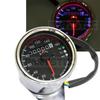 MOTOR POWER 156-40 Motorcycle, Universal Mechanical Speedometer, Maximum Speed 160 Km, Black Panel, Plated