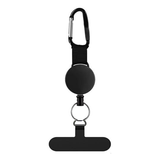Противоугонный ремешок для мобильного телефона, выдвижной стальной трос с запирающимся металлическим крючком, вращающийся на 360 градусов ремешок для телефона для походов, путешествий, использования на открытом воздухе