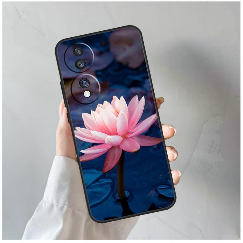 Summer Lotus For Honor Magic 8 5 6 7 Pro Case For Honor 200 400 70 90 Lite X8c X8b X9a X9b X9c X9d Win RT