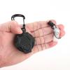 Retractable Keychain with Wire Rope Impact Resistance Tactical ID Badge Reel Heavy Duty Carabiner Key Chain