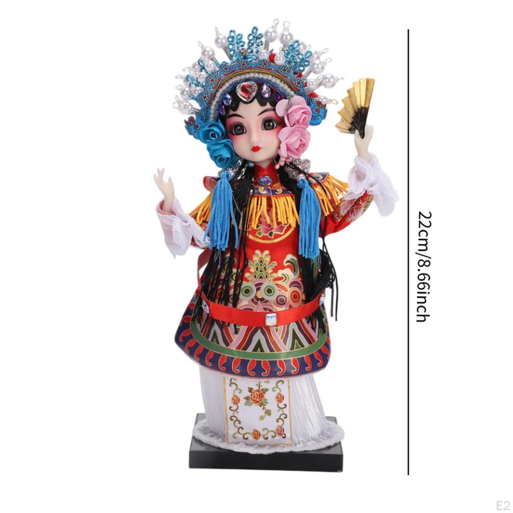 22 см Пекинская оперная кукла скульптура для украшения стола