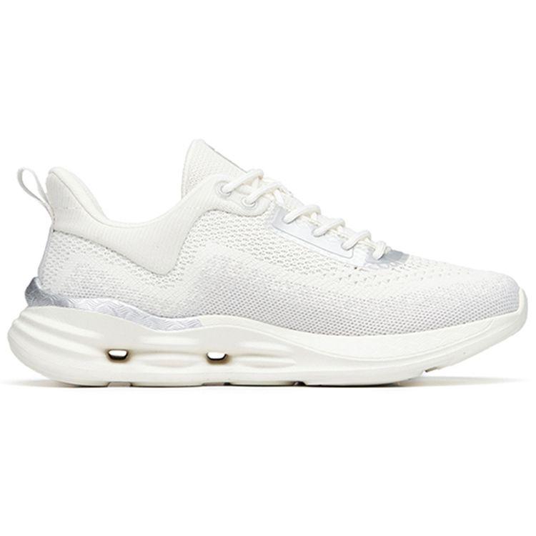 Anta Training Series Shock Absorbing Non-Slip Wear-Resistant Breathable Lightweight Low-Top Running Shoes Women Sneaker Silver 922217704-1