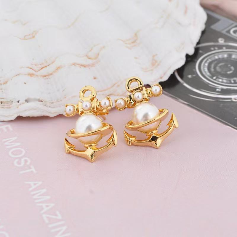 Набор: Ожерелье, Браслет и Серьги «Жемчуг Императрицы Сатурн»: Стильная Панк-цепочка на ключицы для женщин