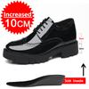 Модная мужская обувь с увеличением роста на 8/10 см, черная, из высококачественной кожи, повседневная обувь, офисная формальная обувь для костюма, мужская деловая обувь, свадебная обувь
